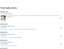 Tablet Screenshot of freebabyitems.blogspot.com