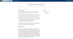 Desktop Screenshot of abloggermaniac.blogspot.com