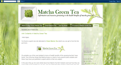 Desktop Screenshot of greenmatchatea.blogspot.com