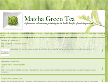 Tablet Screenshot of greenmatchatea.blogspot.com