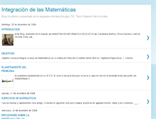 Tablet Screenshot of integraciondelasmatematicas.blogspot.com