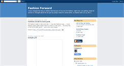 Desktop Screenshot of fashionfwd2.blogspot.com
