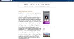 Desktop Screenshot of moesmoneymakerblog.blogspot.com