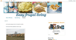 Desktop Screenshot of easyfrugalliving.blogspot.com