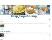 Tablet Screenshot of easyfrugalliving.blogspot.com