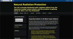 Desktop Screenshot of naturalradiationprotection.blogspot.com