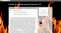 Desktop Screenshot of estudosdebatalhasespiritual.blogspot.com