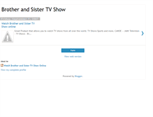 Tablet Screenshot of brother-and-sister-tv-show.blogspot.com