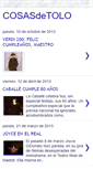 Mobile Screenshot of cosasdetolo.blogspot.com