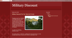 Desktop Screenshot of military-discount.blogspot.com