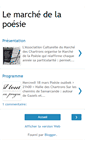 Mobile Screenshot of lemarchedelapoesie.blogspot.com
