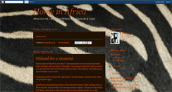 Desktop Screenshot of homeinafrica.blogspot.com