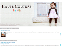 Tablet Screenshot of hautecoutureforkids.blogspot.com