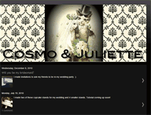 Tablet Screenshot of cosmoandjuliette.blogspot.com