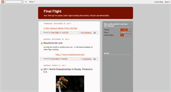 Desktop Screenshot of finalflight.blogspot.com