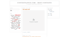 Desktop Screenshot of contests2win.blogspot.com