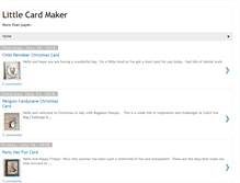 Tablet Screenshot of littlecardmaker.blogspot.com