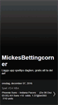 Mobile Screenshot of mickesbettingcorner.blogspot.com