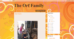 Desktop Screenshot of orffamily.blogspot.com