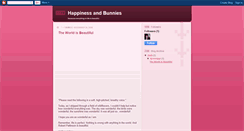 Desktop Screenshot of happinessandbunnies.blogspot.com