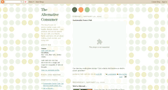 Desktop Screenshot of alternativeconsumer.blogspot.com