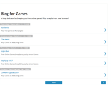Tablet Screenshot of blogforgames.blogspot.com