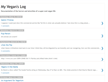 Tablet Screenshot of myveganslog.blogspot.com