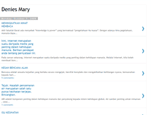 Tablet Screenshot of deniesmary.blogspot.com