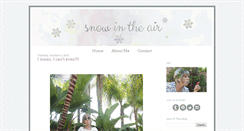 Desktop Screenshot of conniesnow.blogspot.com