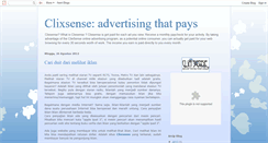 Desktop Screenshot of clix-sense.blogspot.com