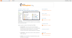 Desktop Screenshot of elseviertrainingdesk.blogspot.com