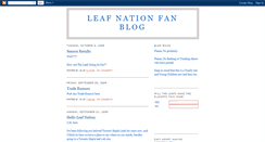 Desktop Screenshot of leaf-nation-fan-blog.blogspot.com