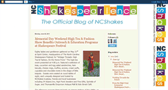 Desktop Screenshot of ncshakespearience.blogspot.com