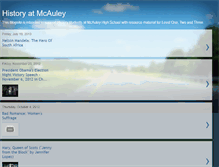 Tablet Screenshot of historyatmcauley.blogspot.com