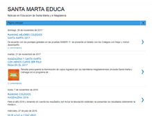 Tablet Screenshot of educacionsantamarta.blogspot.com