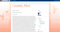 Desktop Screenshot of cosmeticnerd.blogspot.com