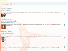 Tablet Screenshot of cosmeticnerd.blogspot.com