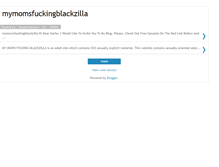 Tablet Screenshot of mymomsfuckingblackzilla.blogspot.com