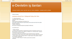 Desktop Screenshot of e-devletimm.blogspot.com