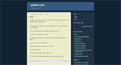 Desktop Screenshot of lifeofglypher.blogspot.com