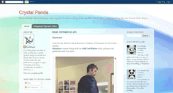 Desktop Screenshot of crystalpanda.blogspot.com