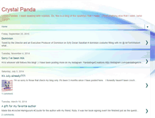 Tablet Screenshot of crystalpanda.blogspot.com