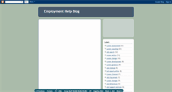 Desktop Screenshot of employmenthelpblog.blogspot.com