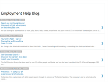 Tablet Screenshot of employmenthelpblog.blogspot.com