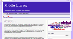 Desktop Screenshot of middleliteracy.blogspot.com