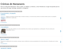 Tablet Screenshot of cronicasdemanzanares.blogspot.com