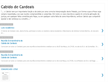 Tablet Screenshot of cabidodecardeais.blogspot.com