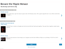 Tablet Screenshot of bewarethehippiemenace.blogspot.com