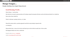 Desktop Screenshot of mango-tongue.blogspot.com