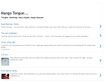 Tablet Screenshot of mango-tongue.blogspot.com